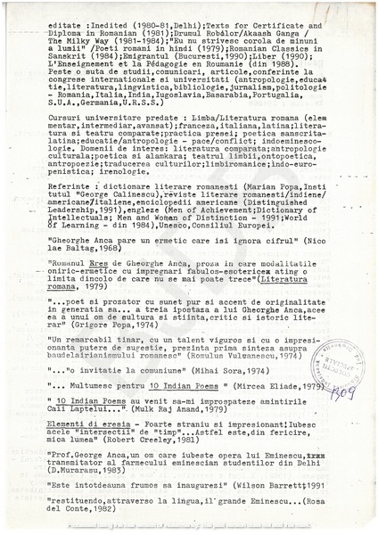 M-1309-2 - CV GEORGE ANCA